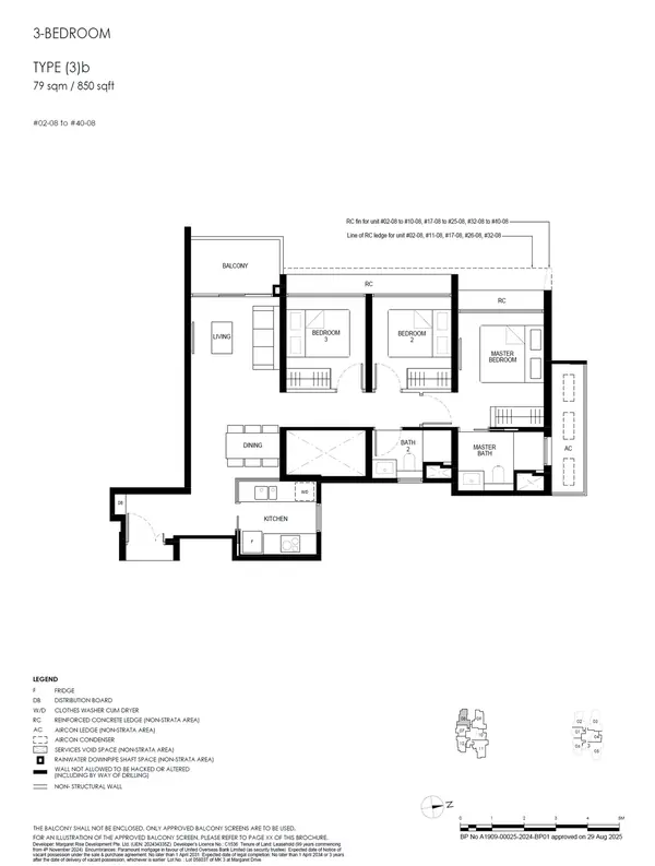 Penrith — floor plan (3)b, 3 Bedroom, D03