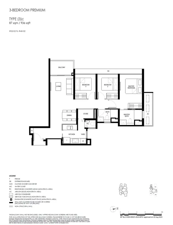 Penrith — floor plan (3)c, 3 Bedroom Premium, D03
