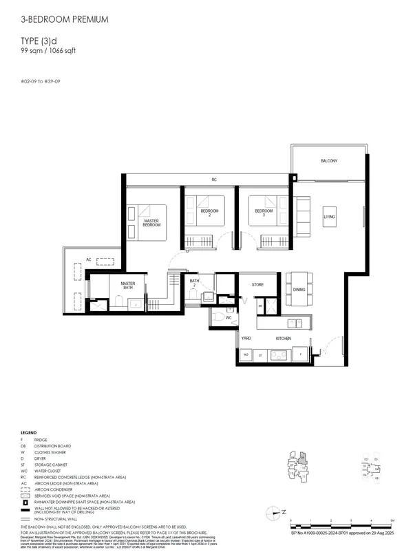 Penrith — floor plan (3)d, 3 Bedroom Premium, D03