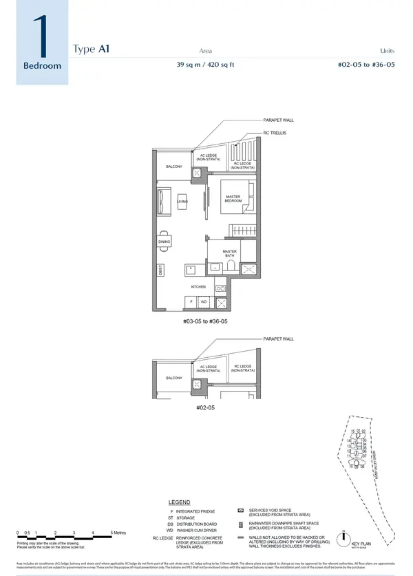 River Green — floor plan A1, 1 Bedroom, D09