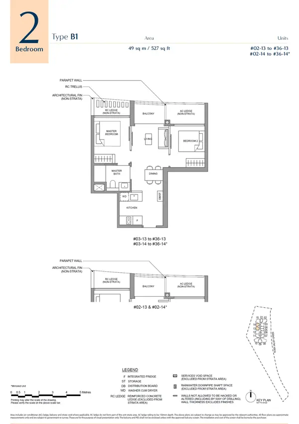 River Green — floor plan B1, 2 Bedroom, D09