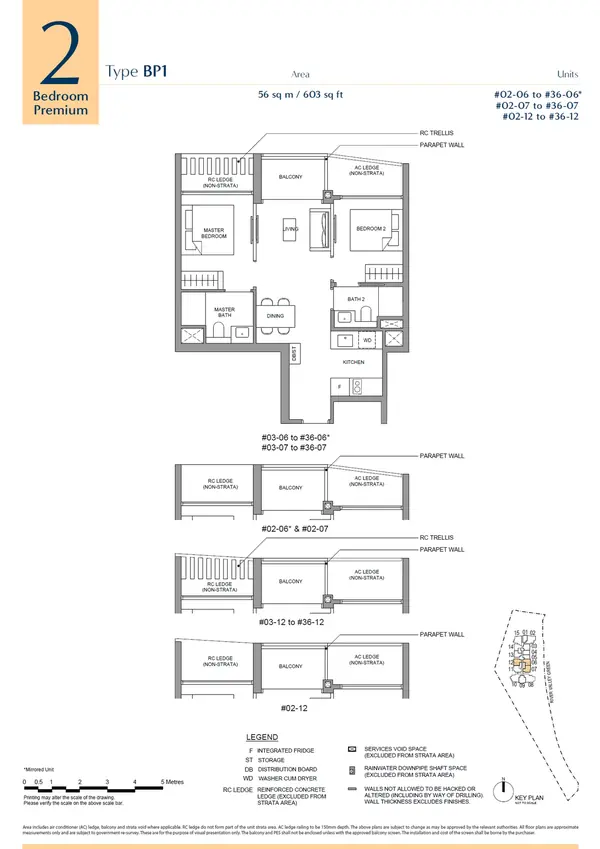River Green — floor plan BP1, 2 Bedroom (Premium), D09