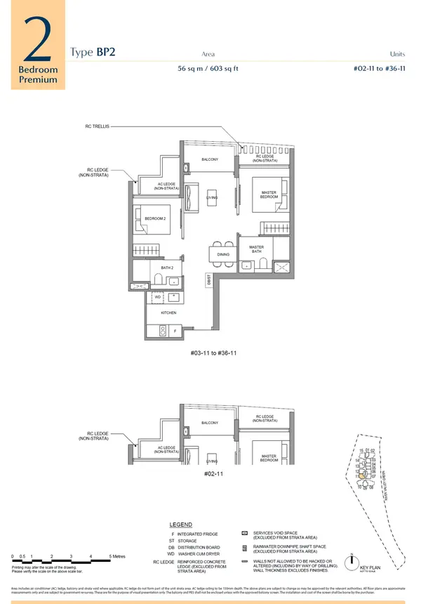 River Green — floor plan BP2, 2 Bedroom (Premium), D09