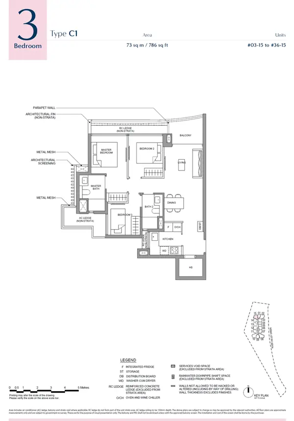 River Green — floor plan C1, 3 Bedroom, D09