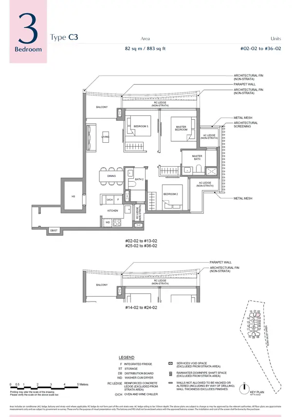 River Green — floor plan C3, 3 Bedroom, D09