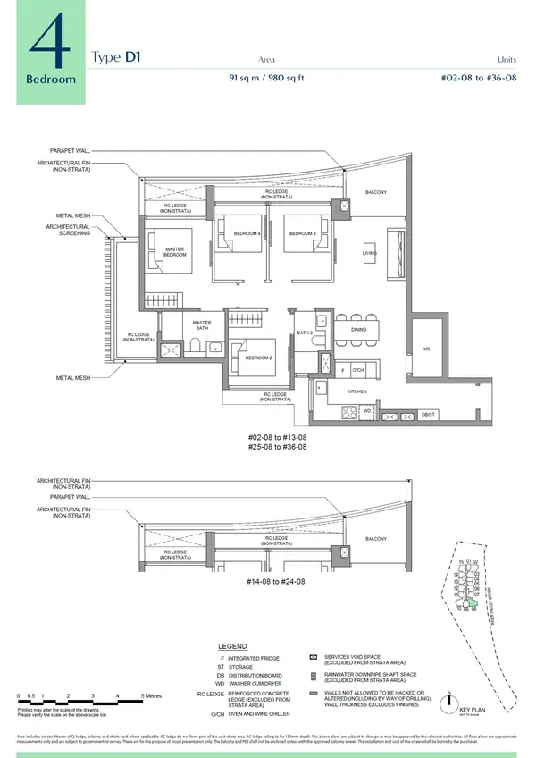 River Green — floor plan D1, 4 Bedroom, D09