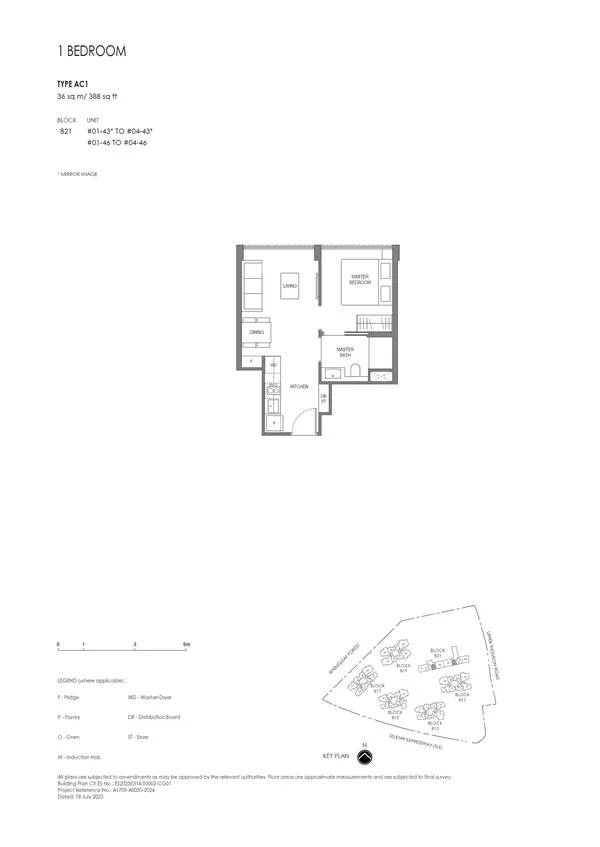 Springleaf Residence — floor plan AC1, 1 Bedroom@Conserved Building, D26