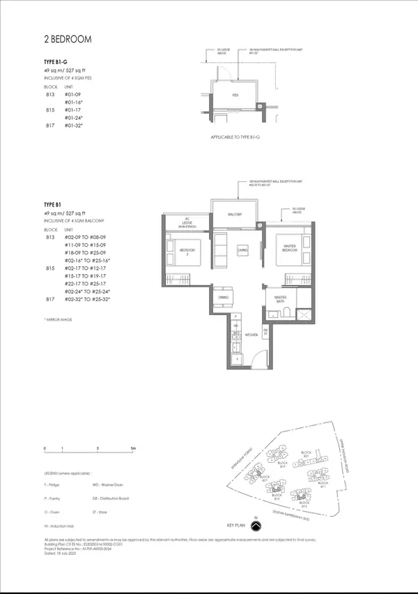 Springleaf Residence — floor plan B1, 2 Bedroom (Basic), D26