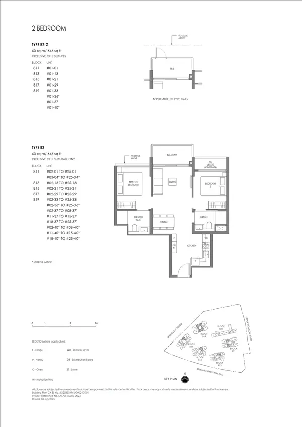 Springleaf Residence — floor plan B2, 2 Bedroom (Standard), D26