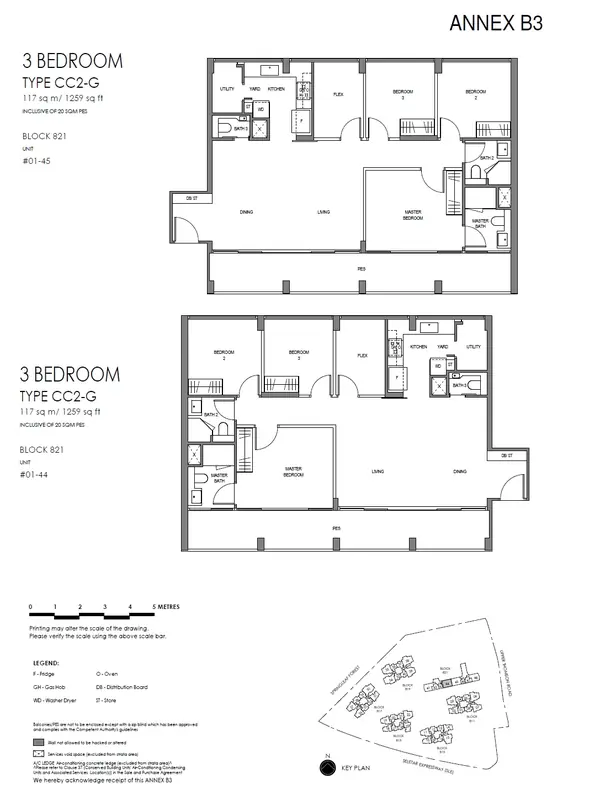 Springleaf Residence — floor plan CC2-G, 3 Bedroom + Study + Utility, D26