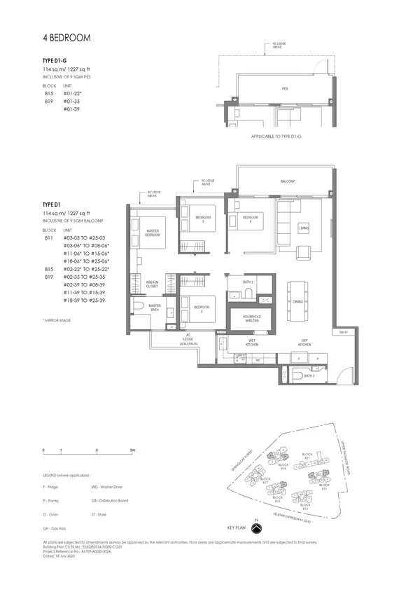 Springleaf Residence — floor plan D1-G, 4 Bedroom, D26