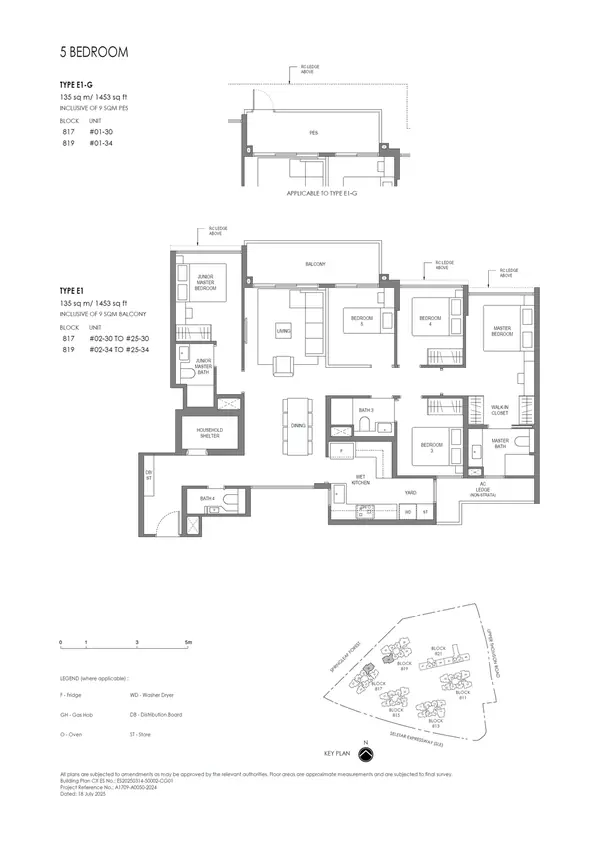 Springleaf Residence — floor plan E1, 5 Bedroom, D26