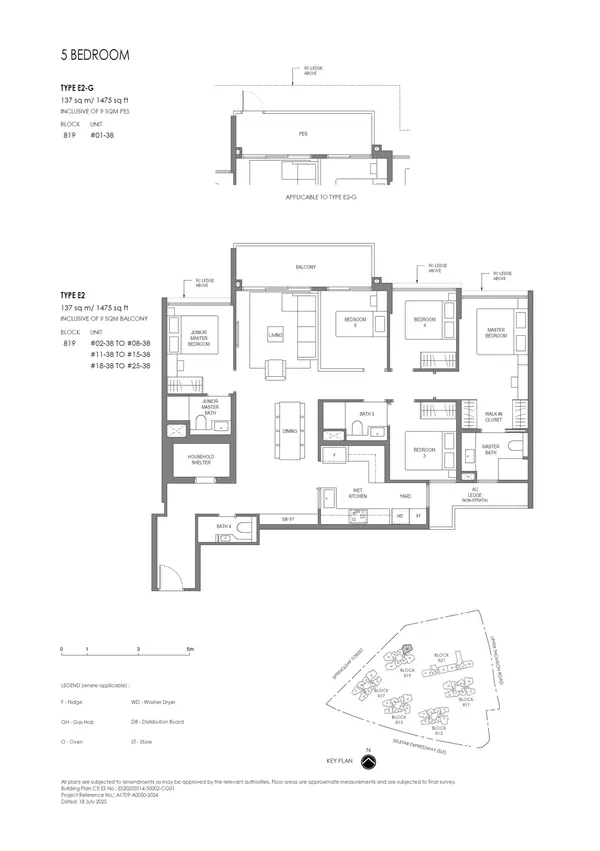 Springleaf Residence — floor plan E2, 5 Bedroom, D26