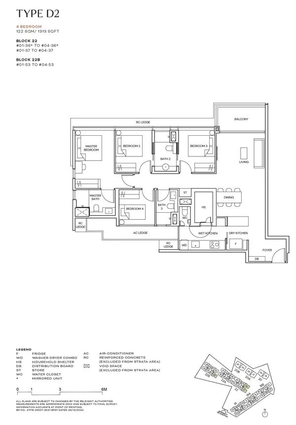 Terra Hill — floor plan D2, 4 Bedroom, D05