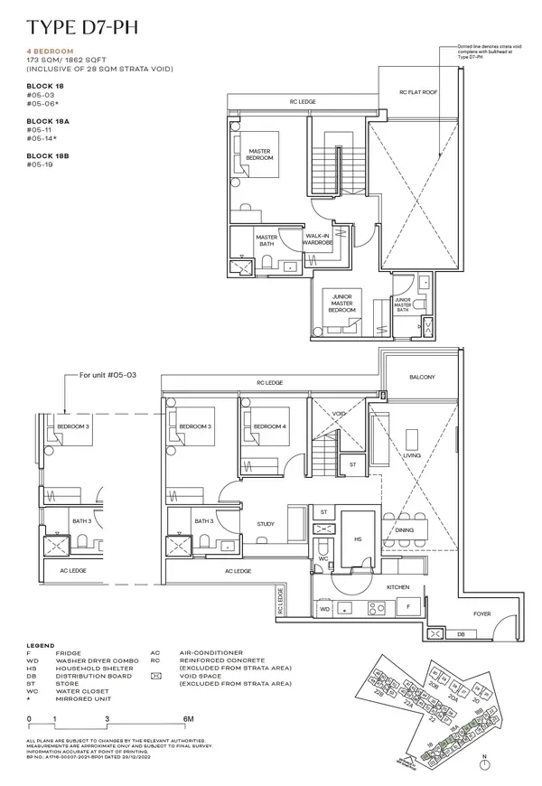 Terra Hill — floor plan D7-PH, 4 Bedroom, D05