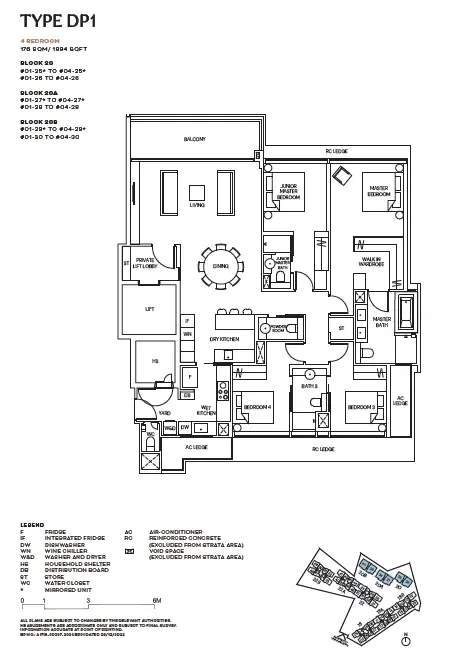 Terra Hill — floor plan DP1, 4 Bedroom, D05