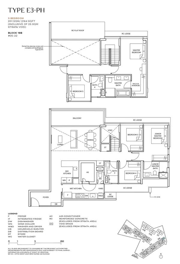 Terra Hill — floor plan E3-PH, 5 Bedroom, D05