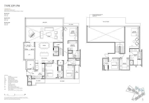 Terra Hill — floor plan EP1-PH, 5 Bedroom, D05