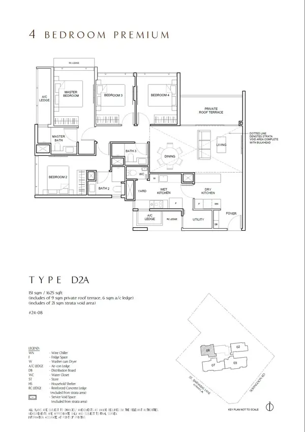 The Arcady At Boon Keng — floor plan D2A, 4 Bedroom Premium, D12