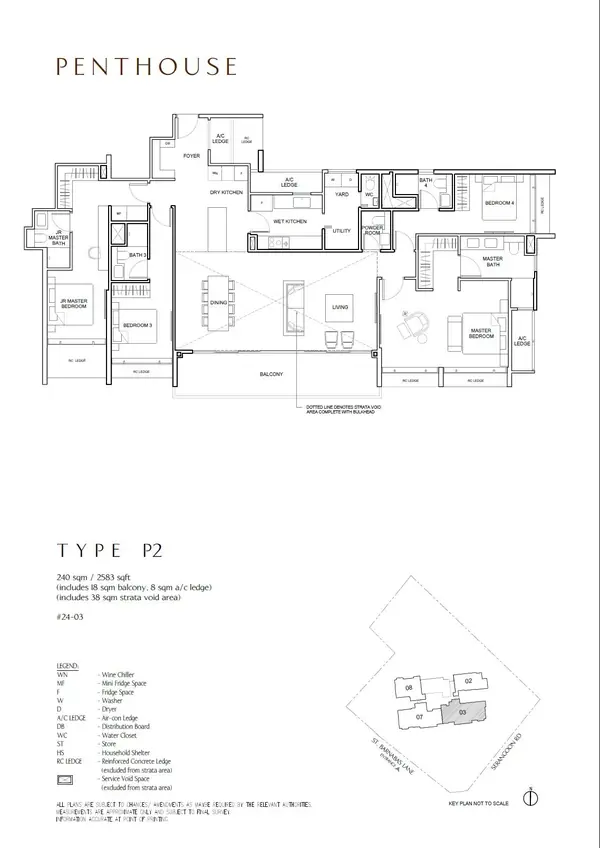 The Arcady At Boon Keng — floor plan P2, Penthouse, D12