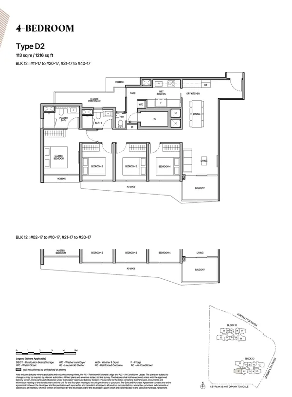 The Orie — floor plan D2, 4 Bedroom, D12