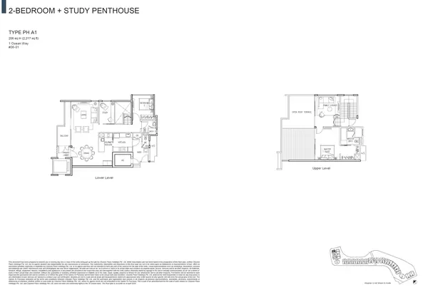 The Residences At W Singapore Sentosa Cove — floor plan PH A1, Penthouse, D04