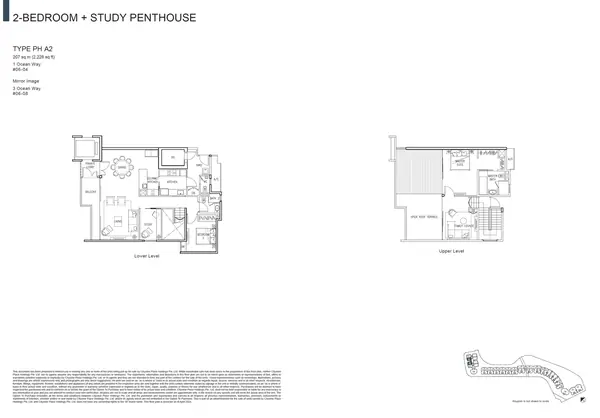 The Residences At W Singapore Sentosa Cove — floor plan PH A2, Penthouse, D04