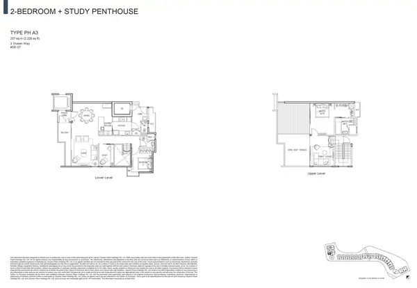 The Residences At W Singapore Sentosa Cove — floor plan PH A3, Penthouse, D04