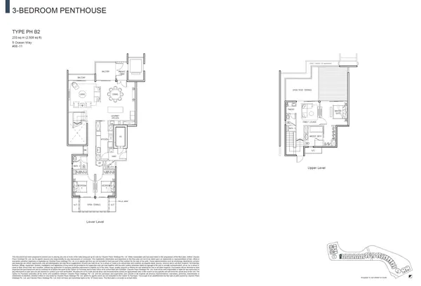 The Residences At W Singapore Sentosa Cove — floor plan PH B2, Penthouse, D04