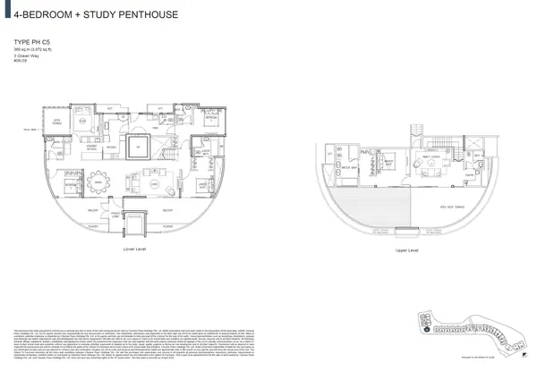 The Residences At W Singapore Sentosa Cove — floor plan PH C5, Penthouse, D04