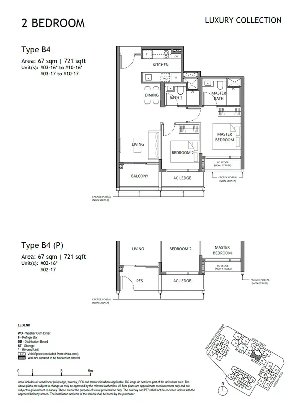 The Robertson Opus — floor plan B4, 2 Bedroom, D09