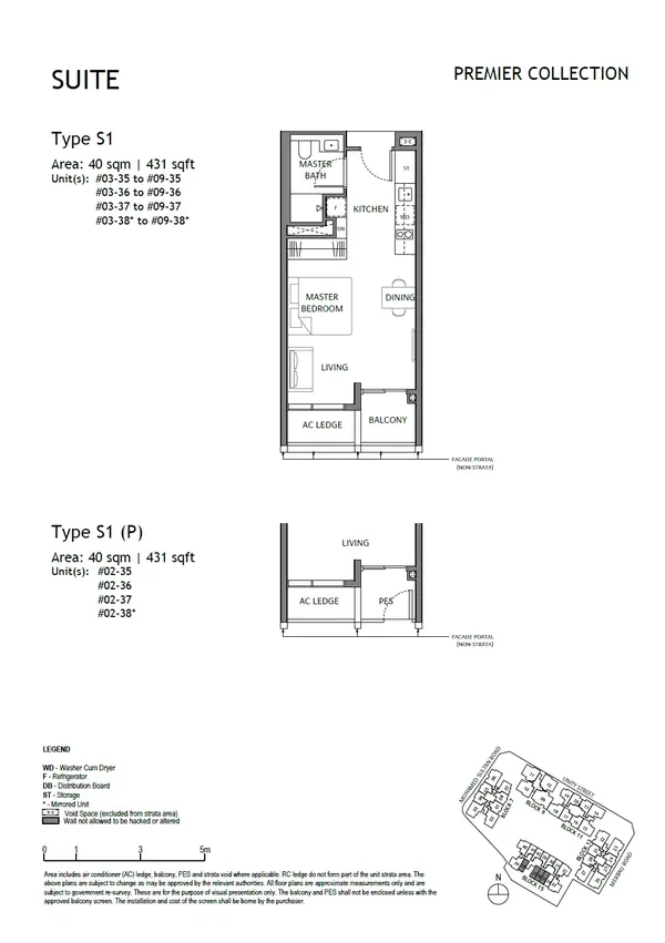 The Robertson Opus — floor plan S1(P), Suite, D09
