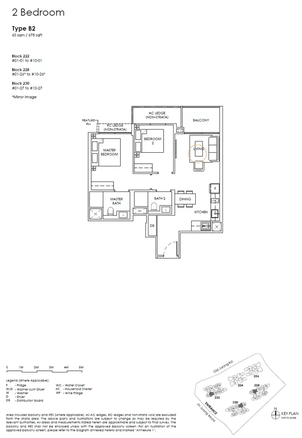 The Sen — floor plan B2, 2 Bedroom, D21