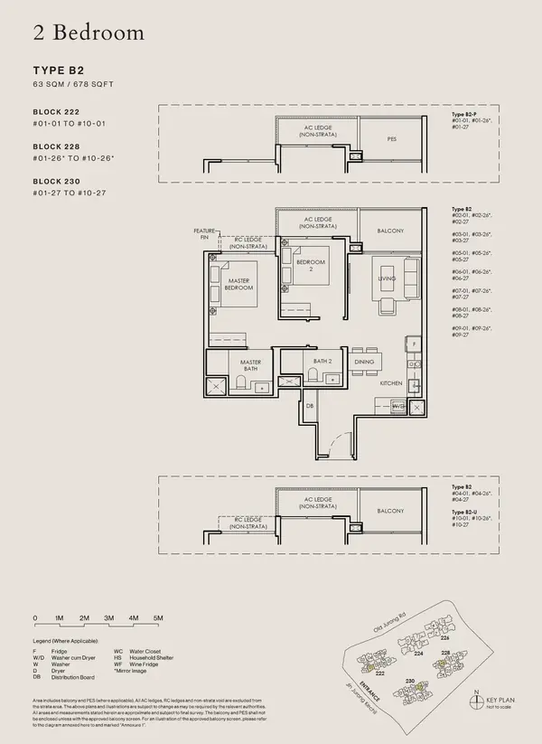 The Sen — floor plan B2-P, 2 Bedroom, D21