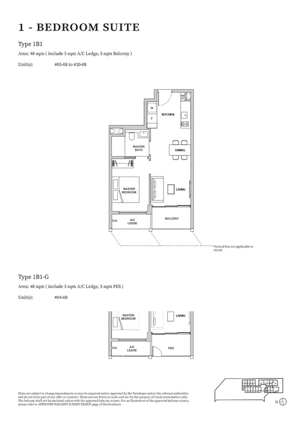 Tmw Maxwell — floor plan 1B1, 1 Bedroom Suite, D02