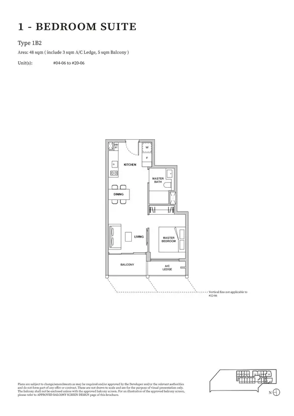 Tmw Maxwell — floor plan 1B2, 1 Bedroom Suite, D02