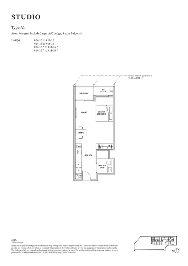 Tmw Maxwell — floor plan A1, Studio, D02