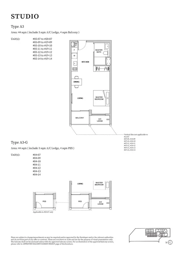 Tmw Maxwell — floor plan A3-G, Studio, D02