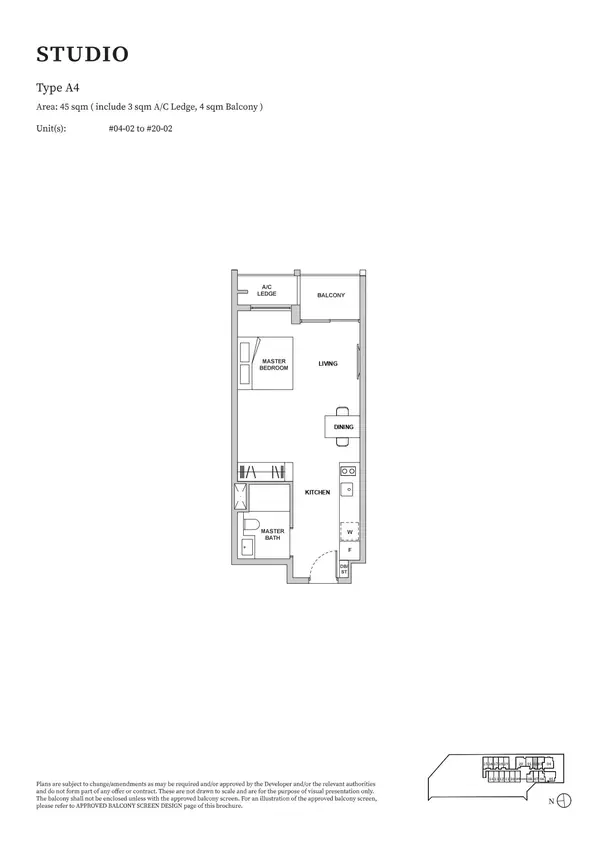 Tmw Maxwell — floor plan A4, Studio, D02