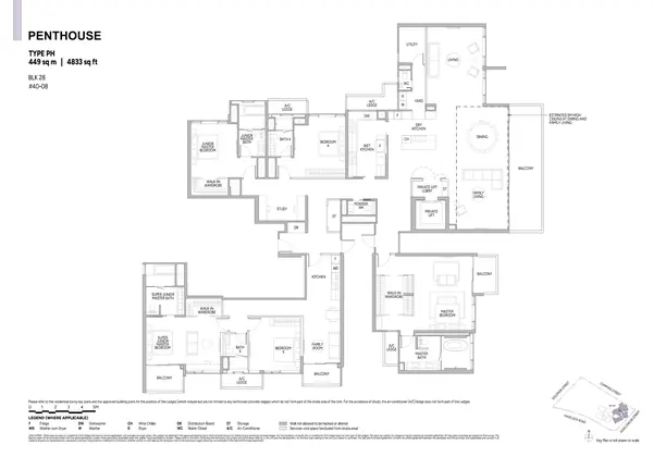 Union Square Residences — floor plan PH, Penthouse, D01