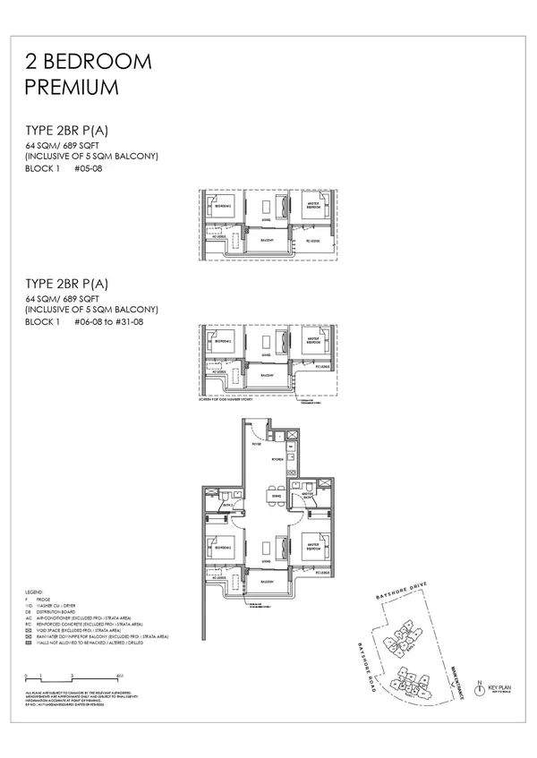 Vela Bay — floor plan 2BR P(A), 2 Bedroom Premium, D16
