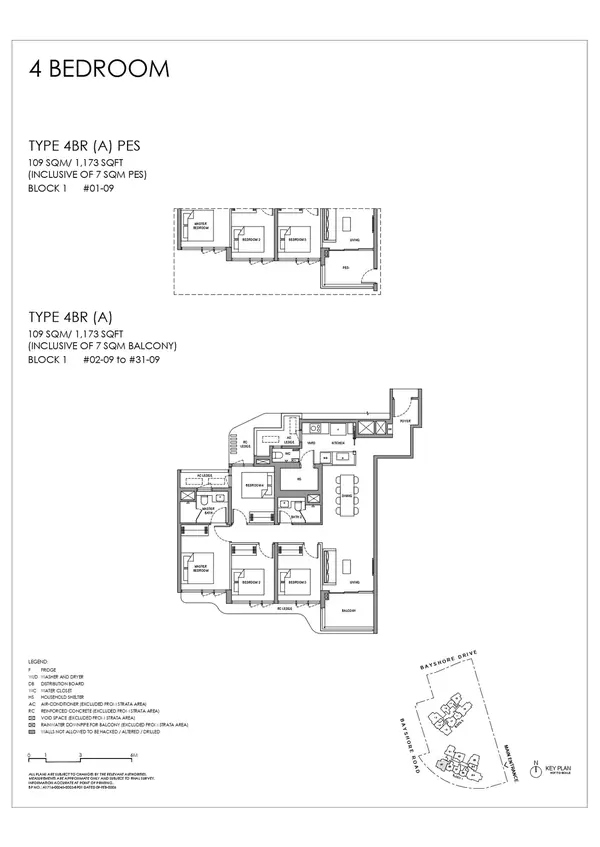 Vela Bay — floor plan 4BR (A) PES, 4 Bedroom, D16