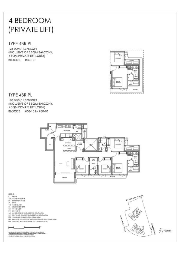Vela Bay — floor plan 4BR PL, 4 Bedroom (private Lift), D16