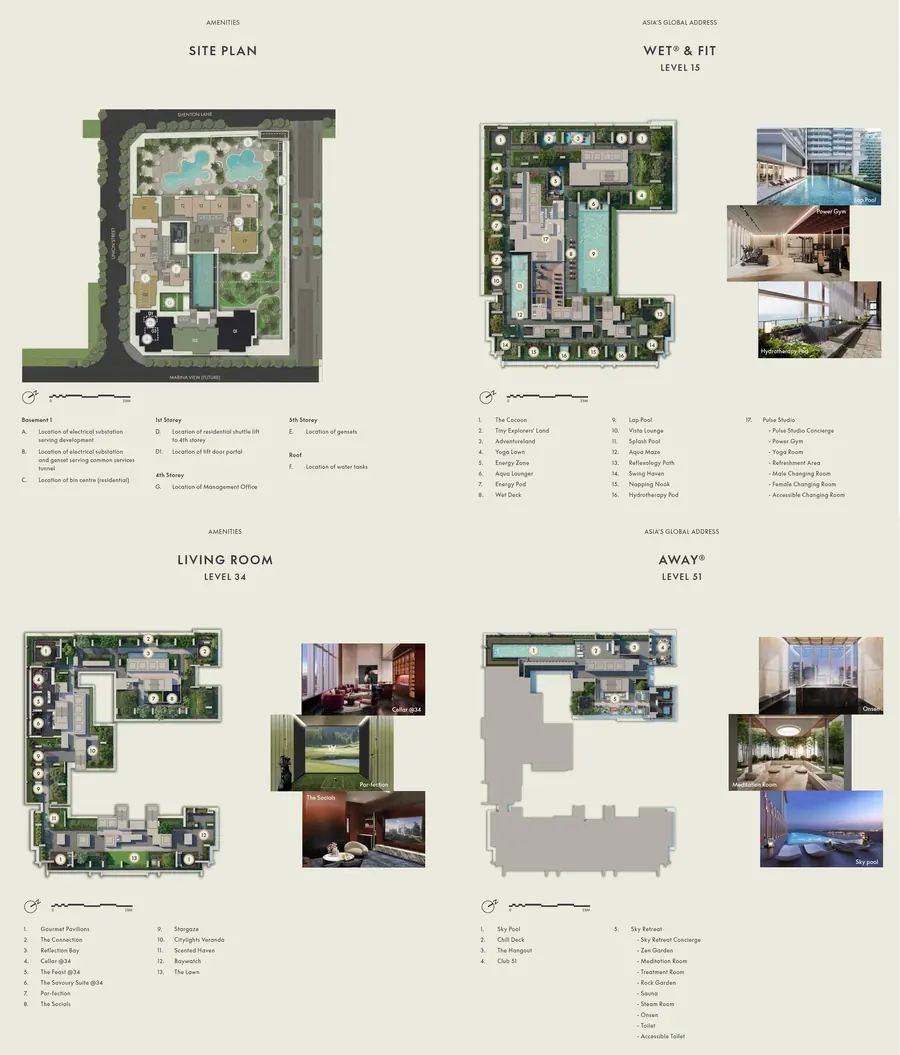 W Residences Marina View - Singapore — site plan 1, D01